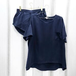 Lunya Navy Women's Pajama Set